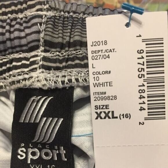 Boys Childrens Place Boy XXL16 Sport Colorblock Back AllPrinted Shorts - Picture 6 of 7